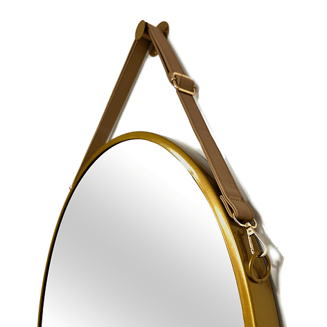 Espejo Decorativo Redondo Dorado Joytek ELK002 / 60cm de Diámetro 2