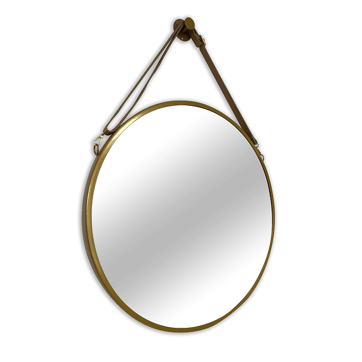 Espejo Decorativo Redondo Dorado Joytek ELK002 / 60cm de Diámetro 3