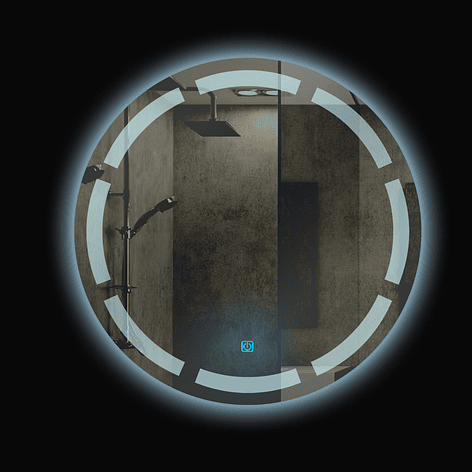 Espejo Led Redondo Líneas Joytek 60X60 L196 3