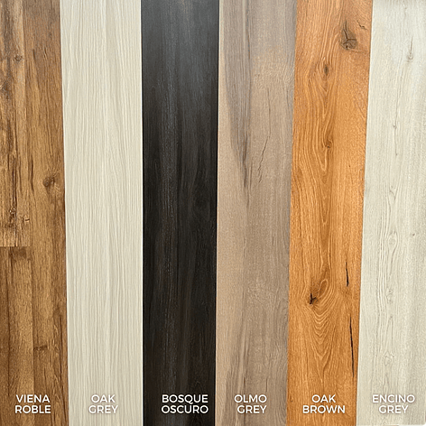 Piso Flotante PREMIUM Resistente al Agua 8 mm VIENA ROBLE  122 cm x 20 cm  1.92 m2 (1 Caja 8 Uni) 5