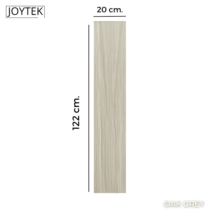 Piso Flotante PREMIUM Resistente al Agua 8 mm OAK GREY 122 cm x 20 cm  1.92 m2 (1 Caja 8 Uni) 3