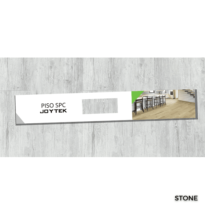 SPC PISO VINILICO 5mm 18,3x123 cm STONE / 2,25 m2 3