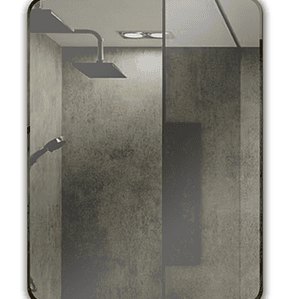 Espejo simple punta curva Joytek R1009E / 120 x 80 cm