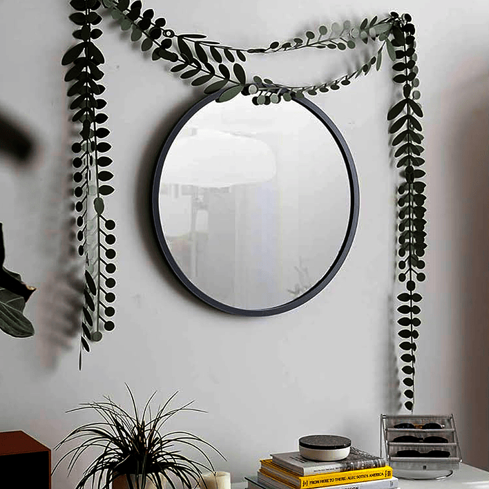 Espejo Redondo para Colgar Negro 60 cm de diámetro K003N 4