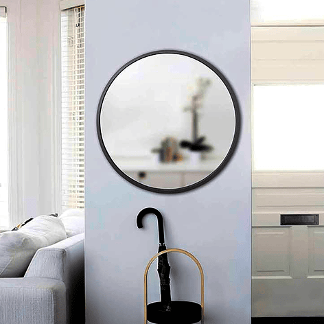 Espejo Redondo para Colgar Negro 80 cm de diámetro K004N 5