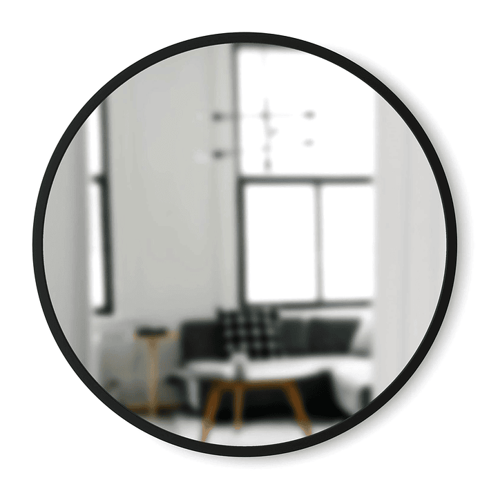 Espejo Redondo para Colgar Negro 80 cm de diámetro K004N 1