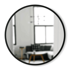 Espejo Redondo para Colgar Negro 80 cm de diámetro K004N