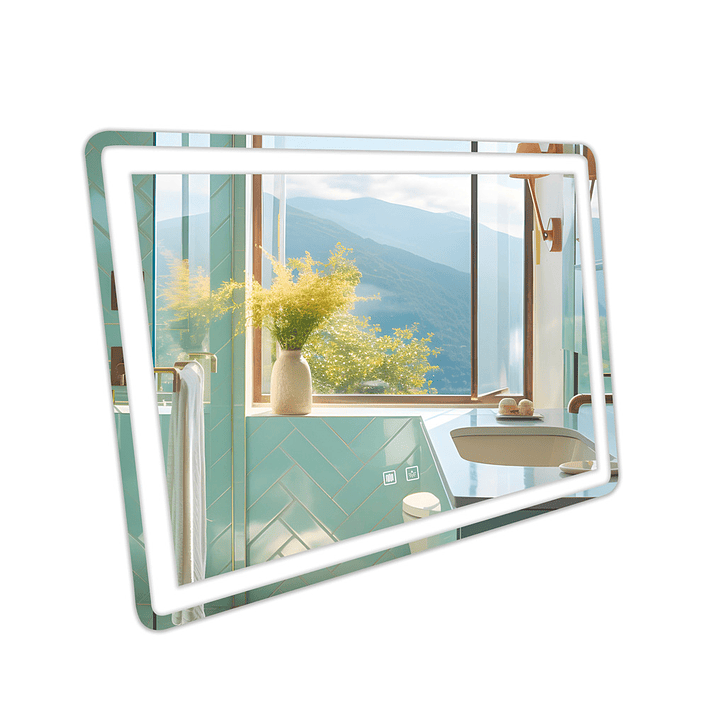 Espejo Led Rectangular Touch con Antiempañante Joytek 90x70 cm LD140B 2