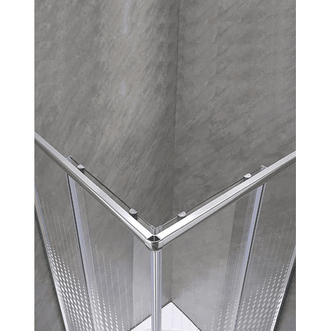 Shower Door Elegant Joytek Líneas Curvas con Receptáculo 90x90 cm 5