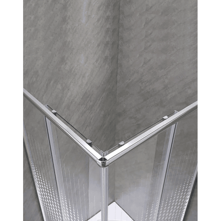 Shower Door Elegant Joytek Líneas Curvas con Receptáculo 90x90 cm 5