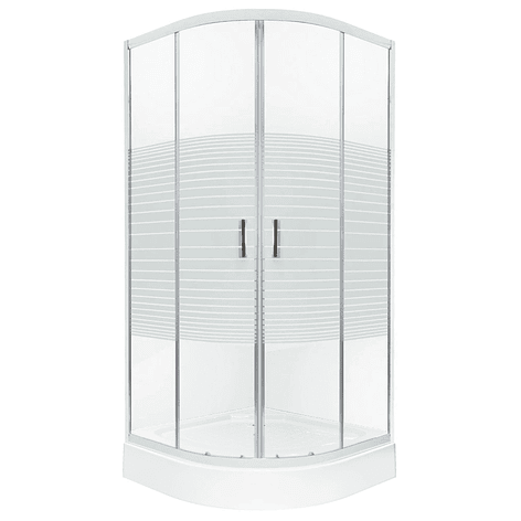 Shower Door Curvo Elegant Joytek Líneas Rectas con Receptáculo 90x90 cm 3