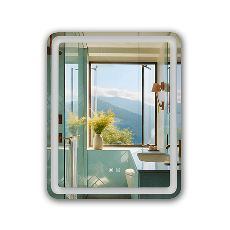 Espejo Led Rectangular Touch con Antiempañante Joytek 80x60 cm LD121 1