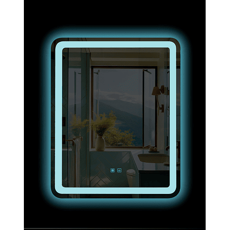 Espejo Led Rectangular Touch con Antiempañante Joytek 80x60 cm LD121 2