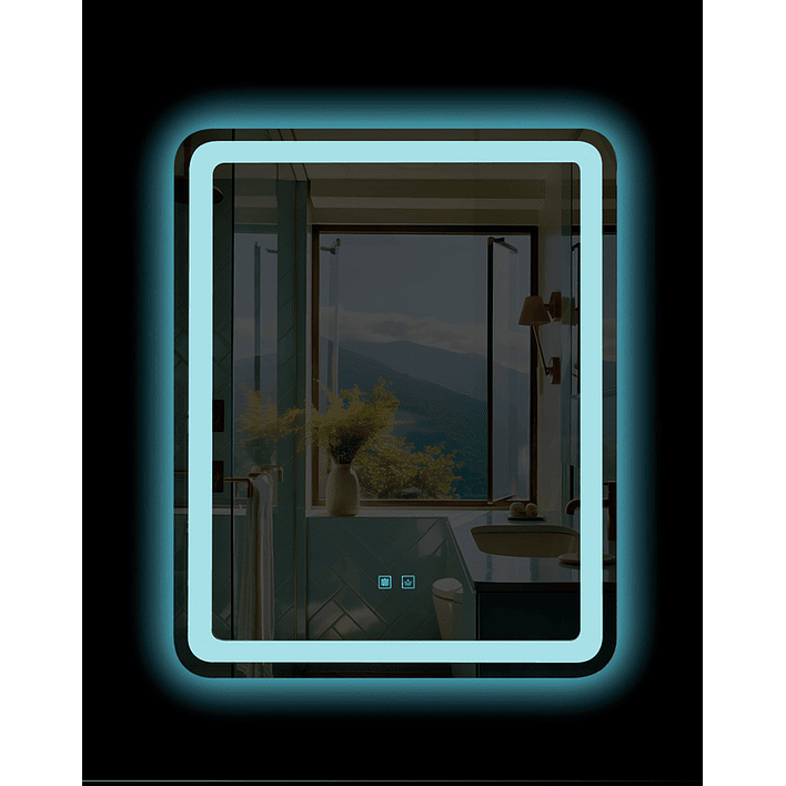 Espejo Led Rectangular Touch con Antiempañante Joytek 80x60 cm LD121 2
