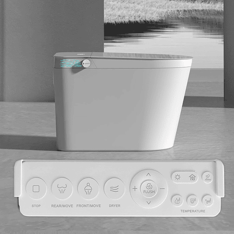 WC Inodoro Inteligente Joytek Apertura/Cierre Manual - Descarga a Piso 30 cm 5