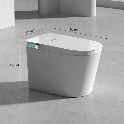 WC Inodoro Inteligente Joytek Apertura/Cierre Manual - Descarga a Piso 30 cm 6