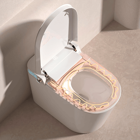 WC Inodoro Inteligente Joytek Apertura/Cierre Manual - Descarga a Piso 30 cm 8