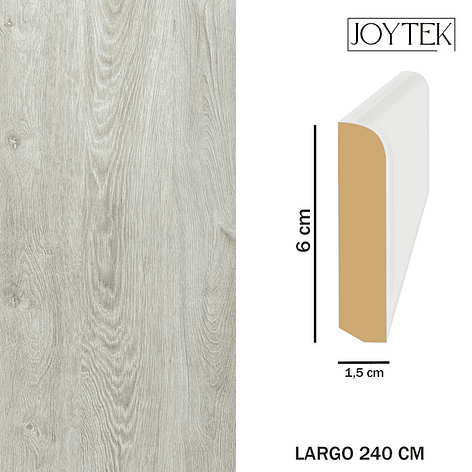Guardapolvos MDF JOYTEK Roble Blanco 240 cm 1