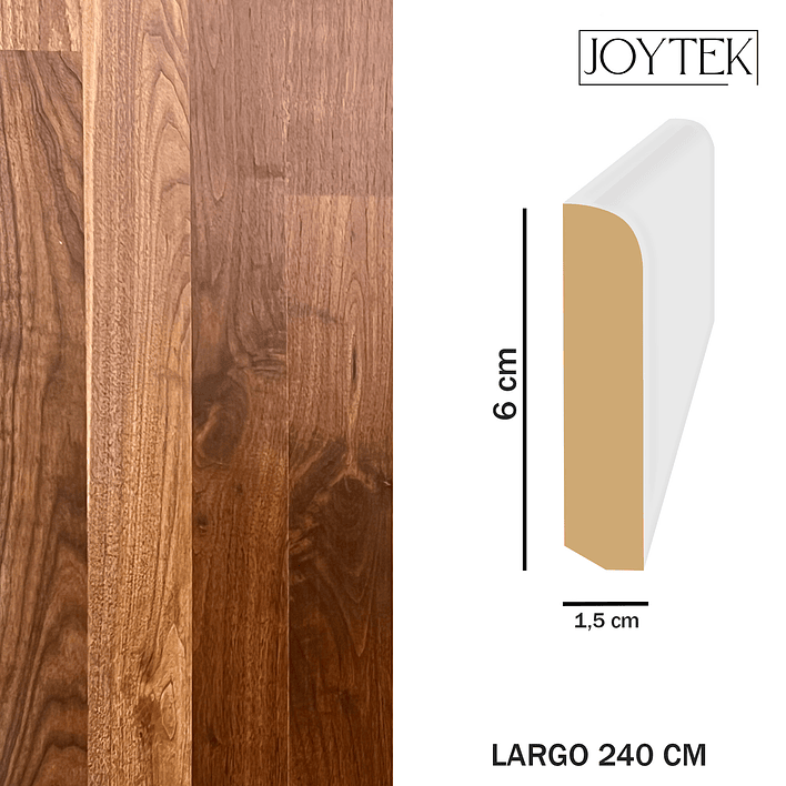 Guardapolvos MDF JOYTEK Amaretto 240 cm Alto 6 cm 1