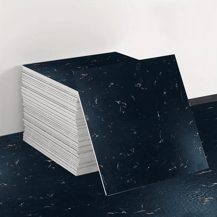 Piso Vinílico Autoadhesivo Negro Raize (1 Unidad de 60x60 cm - 1.5 mm) 1