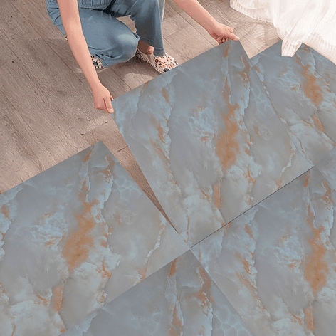 Piso Vinílico Autoadhesivo Mármol Modern (1 Unidad de 60x60 cm - 1.5 mm) 2
