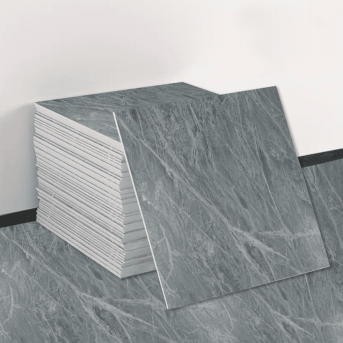 Piso Vinílico Autoadhesivo Gris Mármol (1 Unidad de 60x60 cm - 1.5 mm) 1