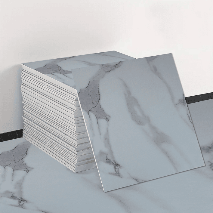 Piso Vinílico Autoadhesivo Blanco Calata (1 Unidad de 60x60 cm - 1.5 mm) 1