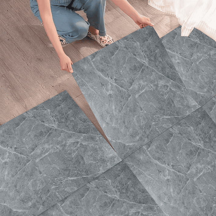 Piso Vinílico Autoadhesivo Gris Mara (1 Unidad de 60x60 cm - 1.5 mm) 2