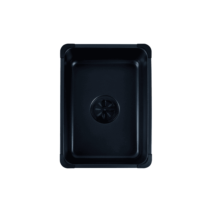 Lavaplatos Americano Premium con Monomando y Cascada Joytek Negro 75x45x22 cm 10