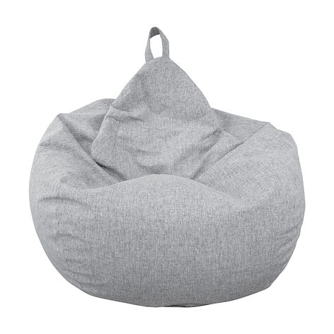 Puff Pera de Lino talla XL Joytek / 120x80cm GRIS CLARO 4