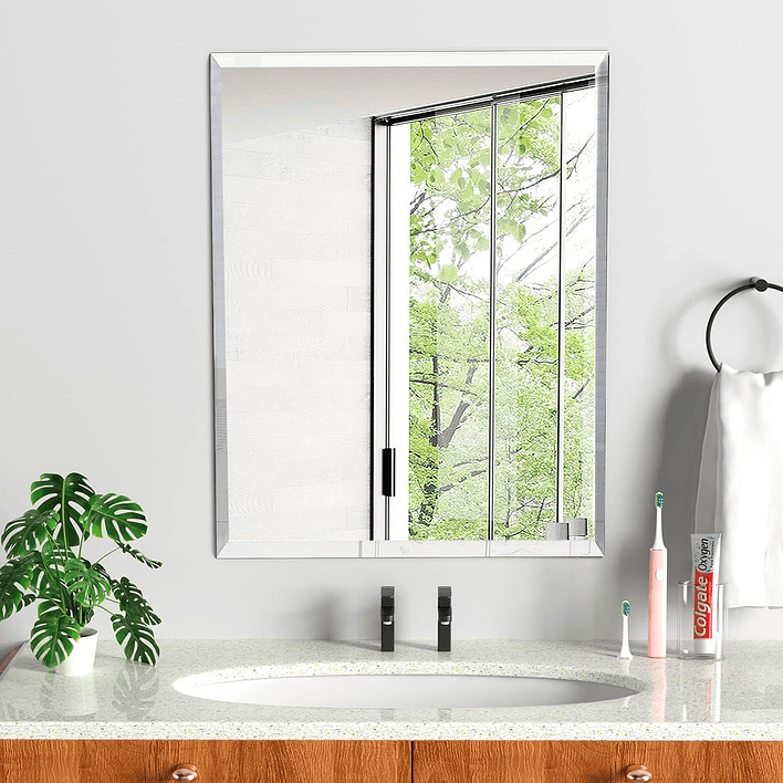 Espejo Rectangular Puntas Rectas Joytek 100x75 cm L1009D 1