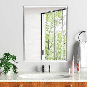 Espejo Rectangular Puntas Rectas Joytek 100x75 cm L1009D