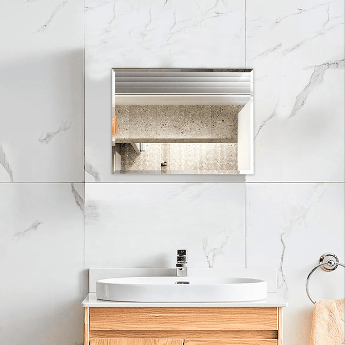 Espejo Rectangular Puntas Rectas Joytek 60x45 cm L1009A 3