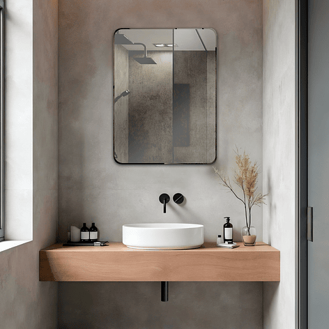 Espejo simple punta curva Joytek R1009A / 60 x 45 cm 2