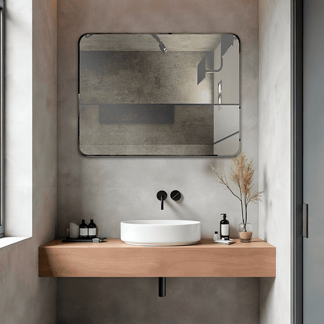 Espejo simple punta curva Joytek R1009C / 90 x 70 cm 3