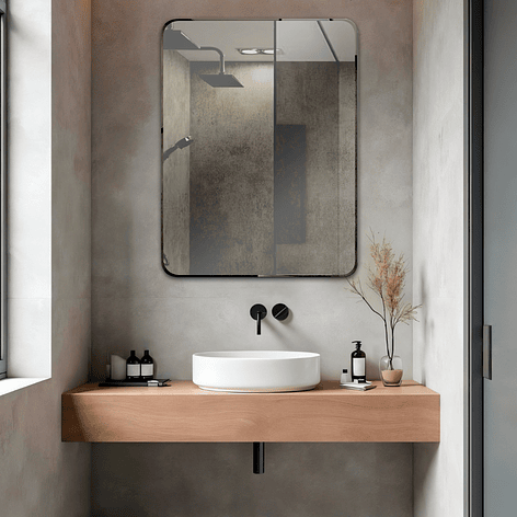 Espejo simple punta curva Joytek R1009D / 100 x 75 cm 2