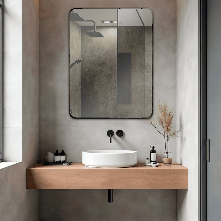 Espejo simple punta curva Joytek R1009D / 100 x 75 cm 2