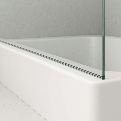 Mampara Fija para Tina Recta 90x140 Transparente 2