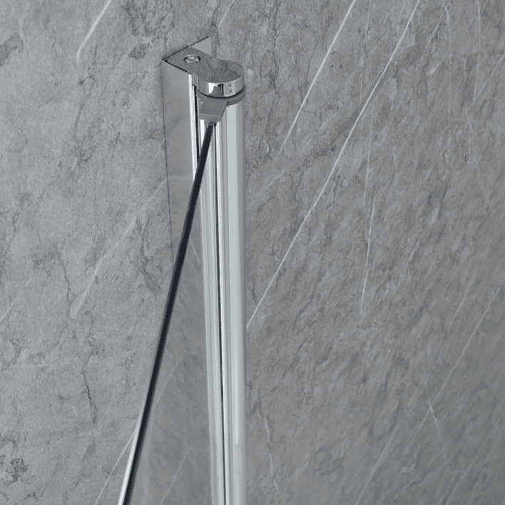 Mampara Abatible para Tina Curva 90x140 Transparente 5mm 6