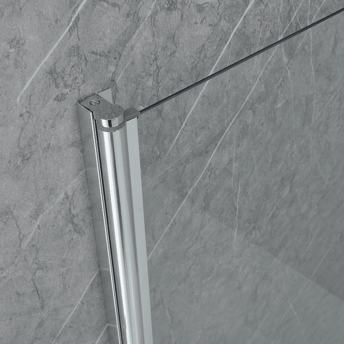 Mampara Abatible para Tina Curva 90x140 Transparente 5mm 7