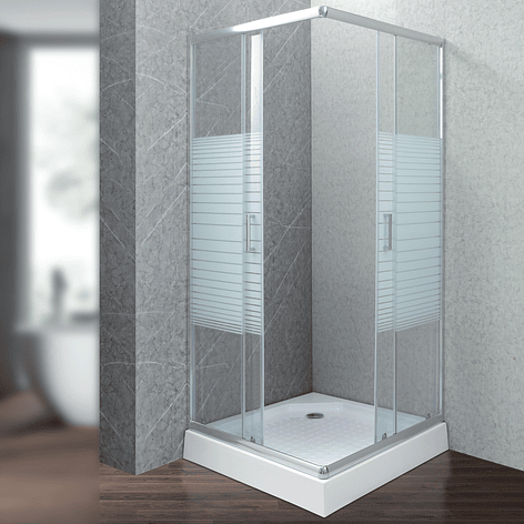 Shower Door Joytek Recto Strava Blanco 80x80x198cm (Incluye Receptáculo) 2