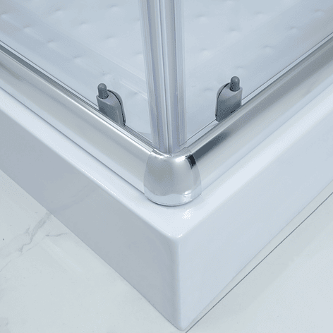 Shower Door Joytek Recto Strava Blanco 90x90x198cm (Incluye Receptáculo) 5