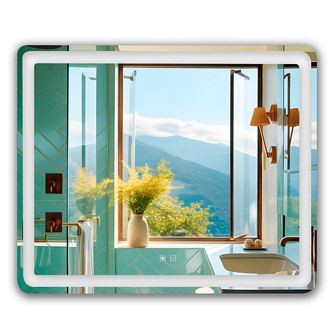 Espejo Led Rectangular Touch con Antiempañante Joytek 120x80 cm LD12080 1