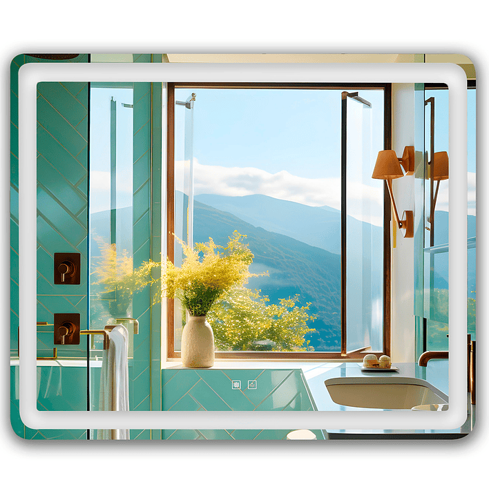 Espejo Led Rectangular Touch con Antiempañante Joytek 100x75 cm LD10075 1