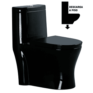 WC One Piece Joytek 2002 Negro Descarga a Piso 30 cm