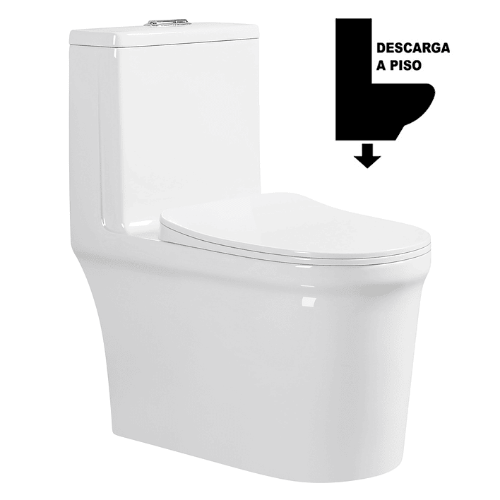 WC One Piece Premier 2051 Joytek Descarga a Piso 30 cm Blanco 1