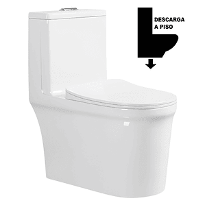 WC One Piece Premier 2051 Joytek Descarga a Piso 30 cm Blanco
