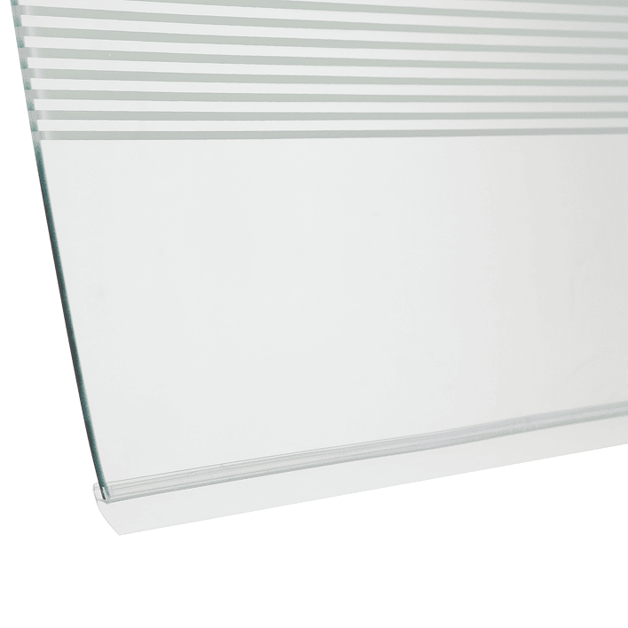 Mampara Abatible de Tina Curva Senna Líneas Blancas 6mm 140x90 cm 5