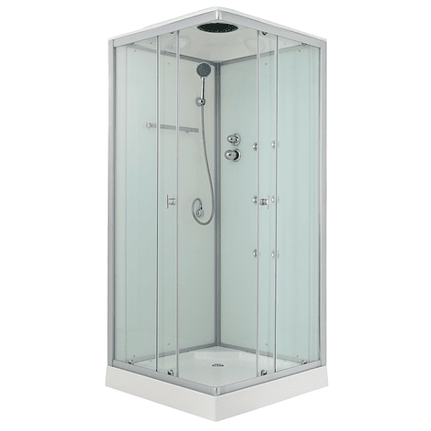 Cabina de Ducha Recta 90x90x215 cm 5mm 3