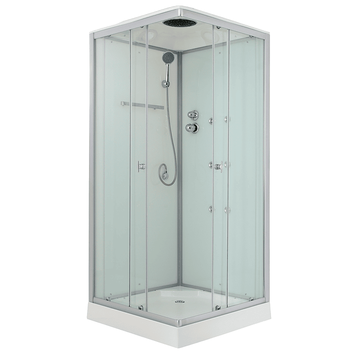 Cabina de Ducha Recta 90x90x215 cm 5mm 3